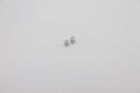 Reflex Racing RX28A-09 soft front springs for RC car, white silver color, shown in close-up image.