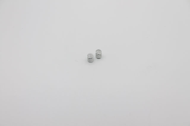 Reflex Racing RX28A-09 soft front springs for RC car, white silver color, shown in close-up image.