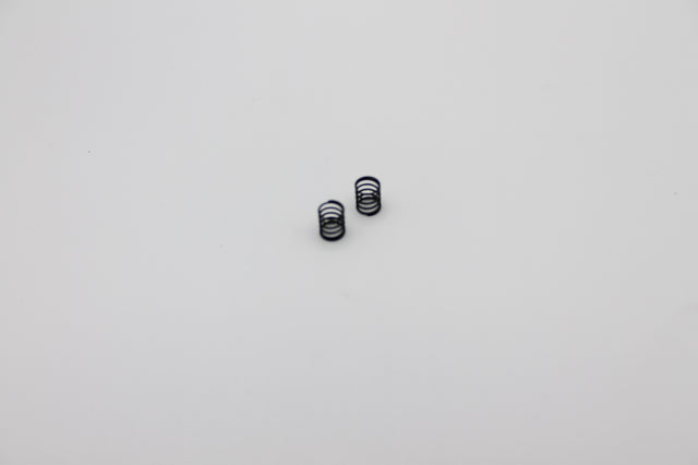 Reflex Racing RX28A-10 medium soft front springs for RC car, black color, designed for optimal handling and performance.