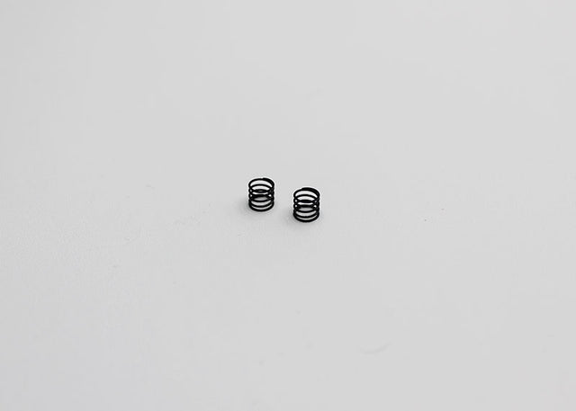 Reflex Racing RX28A-17-XH Extra Hard Kiss Front Springs V2 for RC car, black, showing the coil springs in detail.
