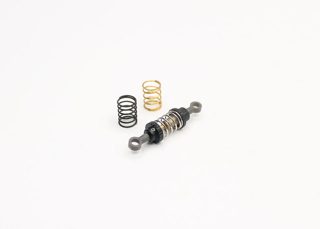 Reflex Racing RX28A-33 aluminum main damper for RC cars, showing a sleek metal shock absorber component.