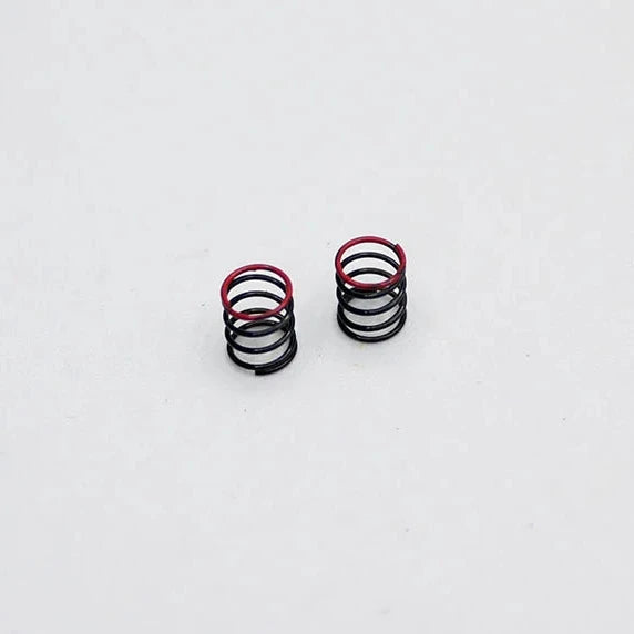 Red Reflex Racing RX28A-37 Extra Hard+ front springs for RC cars, with coiled metal design and branding visible.