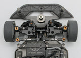 Reflex Racing RX28A-41 short steering horn for RC car, metal construction with mounting holes, compatible with RX28 model vehicles.