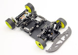 Reflex Racing RX28K 1/28 2WD RC car kit Gen 2 with detailed chassis and sleek design visible in the image.