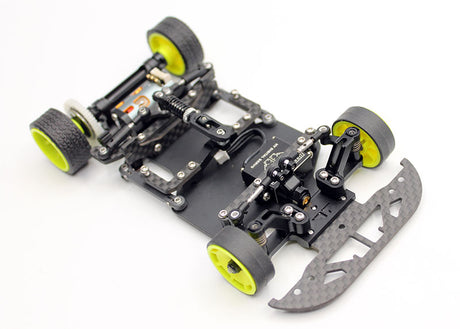 Reflex Racing RX28K 1/28 2WD RC car kit Gen 2 with detailed chassis and sleek design visible in the image.