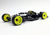 Reflex Racing RX28K 1/28 scale 2WD RC car kit Gen 2, shown in a detailed shot of the assembled model.