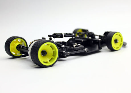Reflex Racing RX28K 1/28 scale 2WD RC car kit Gen 2, shown in a detailed shot of the assembled model.