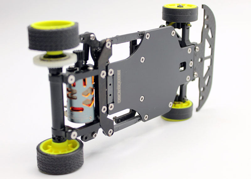 Reflex Racing RX28K 1/28 scale 2WD RC car kit Gen 2 with detailed chassis and racing design, ready for assembly and racing.