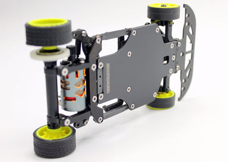 Reflex Racing RX28K 1/28 scale 2WD RC car kit Gen 2 with detailed chassis and racing design, ready for assembly and racing.