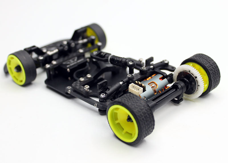 Reflex Racing RX28K 1/28 scale 2WD RC car kit Gen 2, detailed view of the sleek RC car model.
