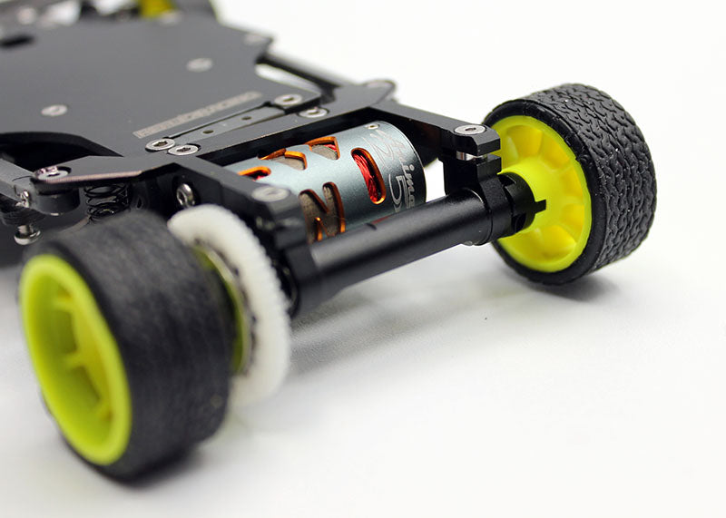 Reflex Racing RX28K 1/28 2WD RC car kit Gen 2 with detailed chassis and sleek design, ready for high-speed racing.