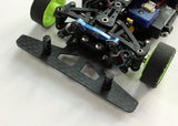 Reflex Racing RX503 RC car pan car front bumper made of carbon fiber, designed for durability and high performance.