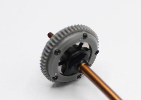 Reflex Racing RX515V4 lightweight ball diff for RC cars, showing the precision-machined metal components and compact design.