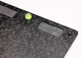 Reflex Racing RX521V2 forged carbon fiber RC car setup board, 165x200mm, with textured surface and branding details.