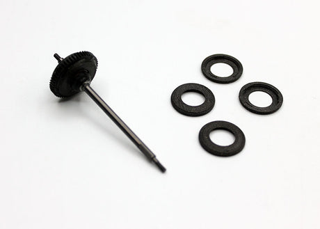 Reflex Racing RX526 Diff Covers for Pn Racing Gear Diff, black metal construction, with detailed design, mounted on a differentials assembly.