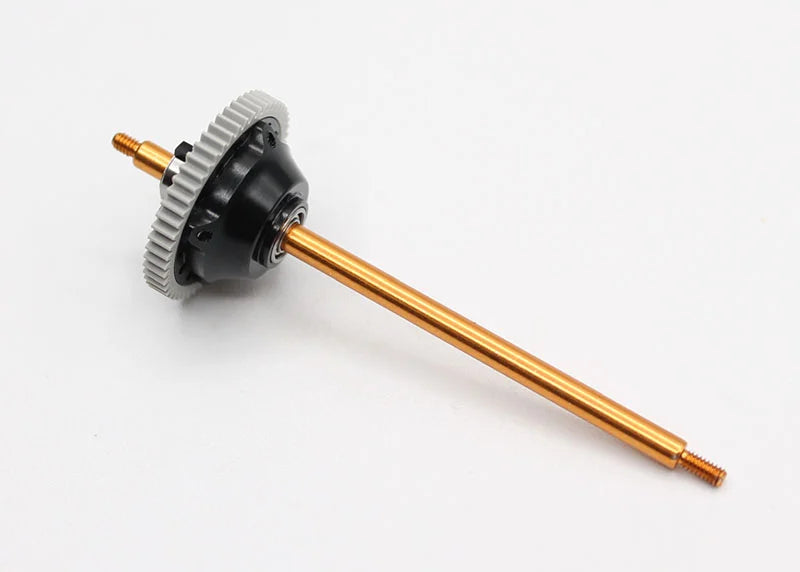 Reflex Racing RX538 aluminum gear differential for RC cars, showing the precision-machined metal gear component.
