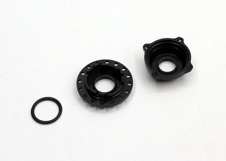 Reflex Racing RX538 aluminum gear differential for RC cars, showing detailed metal construction and gear components.