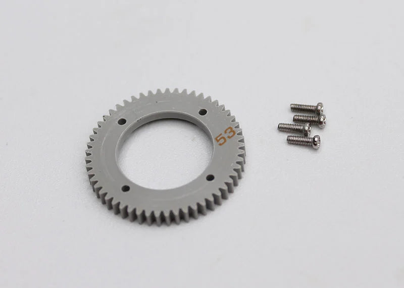 Reflex Racing RX538 aluminum gear differential for RC cars, showing shiny metallic gear and compact mechanical assembly.