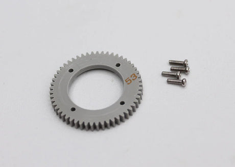 Reflex Racing RX538 aluminum gear differential for RC cars, showing shiny metallic gear and compact mechanical assembly.