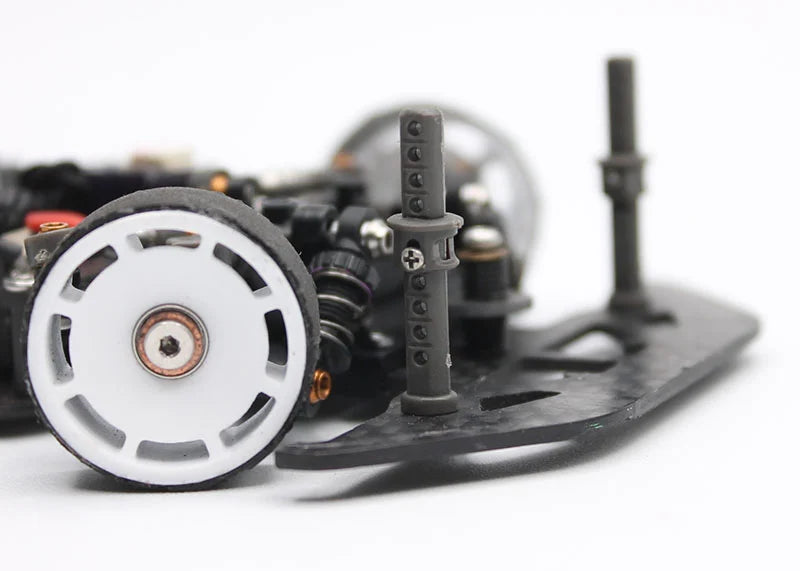 Reflex Racing RX539 RC car body post system with black posts and mounting hardware for remote control car upgrades.