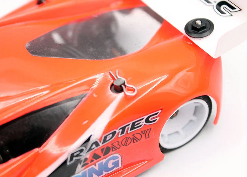 Reflex Racing RX539 RC car body post system with black and silver components for durable remote control car assembly.