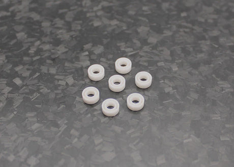 Reflex Racing RX542 full ceramic RC car bearing set with three 6x2.5mm bearings on a white background.