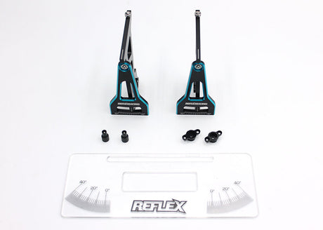 Reflex Racing RX547 1/28 scale setup station with carrying case for model car adjustments and maintenance.