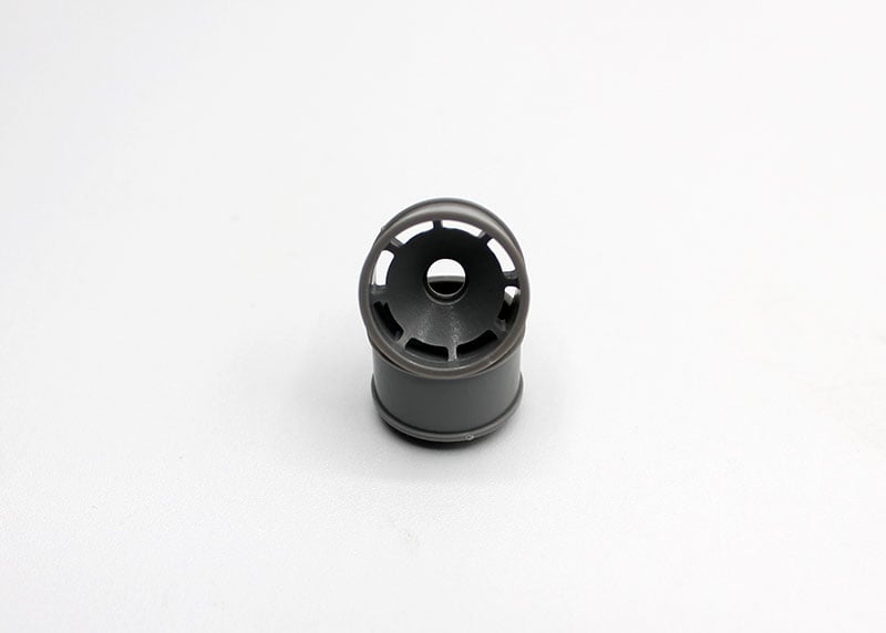 Reflex Racing RX600R0G gray speed dish rear wheel for RC cars with 0 offset, featuring a sleek, aerodynamic design.