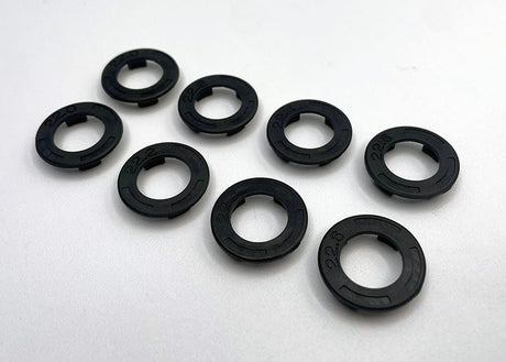 Reflex Racing speed dish side wall plate set for RC cars, compatible with 22.0 to 22.6mm wheels, durable RC car parts.