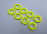 Reflex Racing speed dish side wall plate set for RC cars, compatible with 22.0 to 22.6mm wheels, black plastic components.