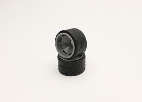 Reflex Racing RX603-30 14mm radial tire with 30° tread for RC car racing, showcasing the tire's tread pattern and sidewall.
