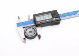 Reflex Racing RX605-45 11mm low profile slick tire with 45° angle for RC car racing, showing the smooth rubber surface and sidewall.