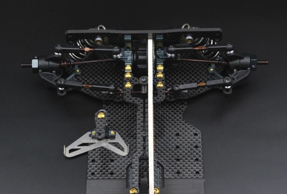 Race Opt MTS T3M-V2 2023 electric TC kit with motor, controller, and wiring for RC cars, displayed on a clean surface.