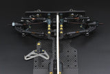 Race Opt MTS T3M-V2 2023 electric TC kit with motor, controller, and wiring for RC cars, displayed on a clean surface.