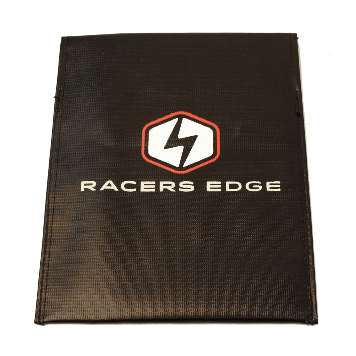 Racers Edge LiPo battery charging safety sack, 300mm by 220mm, designed to safely contain and protect during charging.