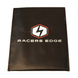 Racers Edge LiPo battery charging safety sack, 300mm by 220mm, designed to safely contain and protect during charging.