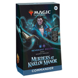 Revenant Recon Commander Deck from MTG: Murders at Karlov Manor by Wizards of the Coast, featuring fantasy-themed cards and artwork.