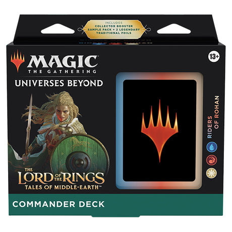 Riders of Rohan Commander Deck from MTG Lord of the Rings Tales of Middle-Earth by Wizards of the Coast, featuring Rohan-themed cards.