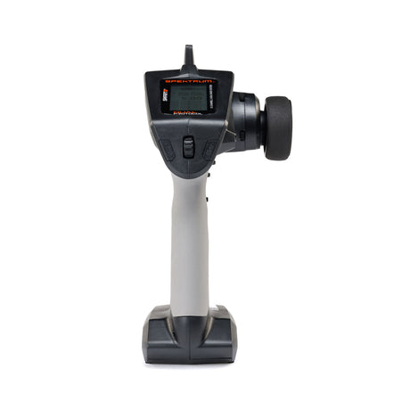 Spektrum DXC+ 12-channel DSMR+ RC transmitter with SR615 receiver, featuring ergonomic controls and LCD display.