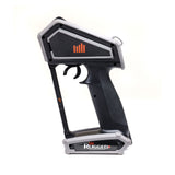 Spektrum DX Rugged+ 12-channel DSMR+ transmitter with SR615 receiver, shown in black with control sticks and LCD screen.