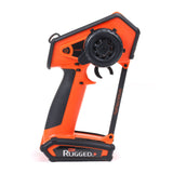 Spektrum DX Rugged+ 12-channel DSMR+ transmitter with rugged design and ergonomic controls, no receiver included.