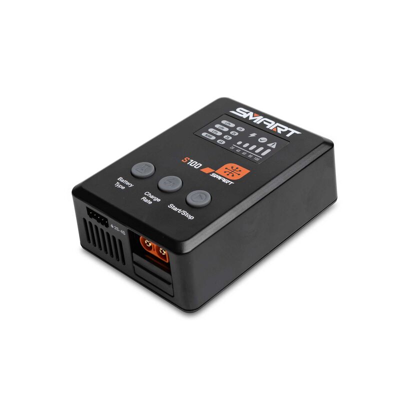 Spektrum S100 1x100W USB-C smart charger with digital display and multiple ports for fast device charging