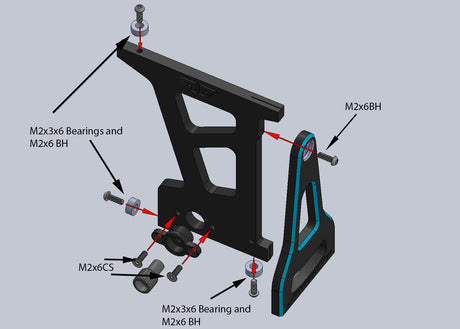 Reflex Racing RX547 1/28 set up station with carrying case, featuring tools and accessories for model car setup and adjustments.