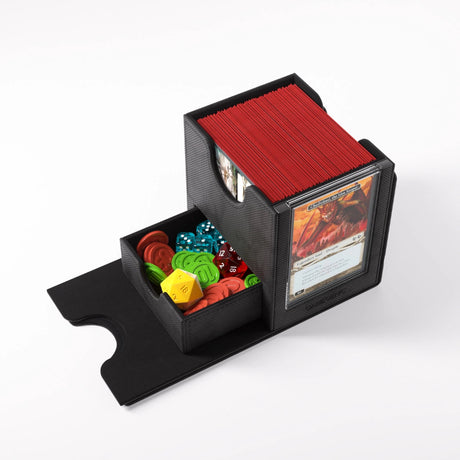 Black Gamegenic Sidekick PRO 100+ XL Convertible storage case with adjustable compartments and durable design.