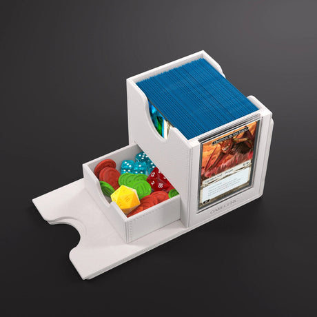 White Gamegenic Sidekick PRO 100+ XL Convertible storage case with adjustable compartments and sturdy handle.