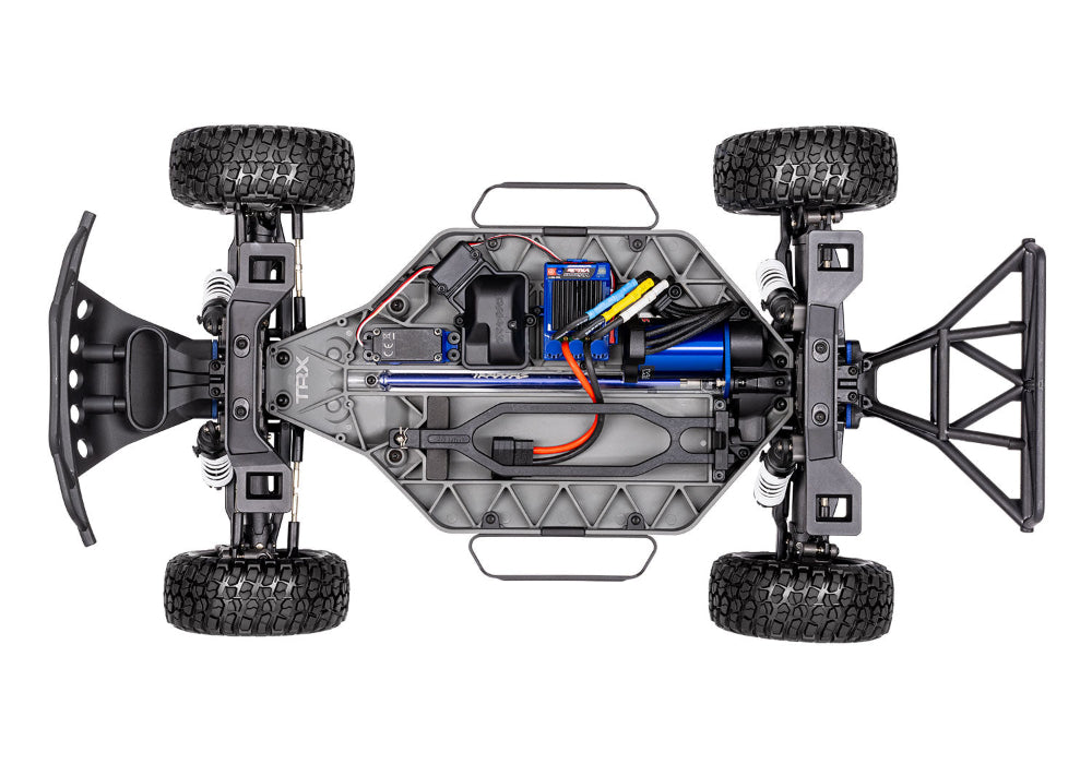 Traxxas Slash 4X4 VXL RC truck with off-road tires and sleek black body, ready for high-speed off-road adventures.