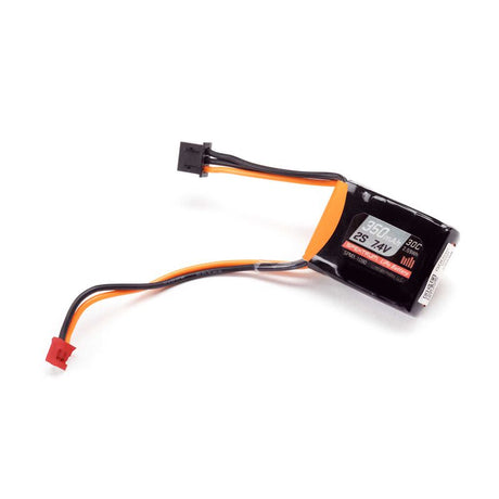 Spektrum 350mAh 7.4V 2S 30C LiPo battery for micro drone or RC model with PH2.0 connector, compact and lightweight.