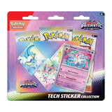 Pokemon Sylveon sticker from the Prismatic Evolutions Tech Sticker Collection, featuring colorful Pokemon TCG artwork.