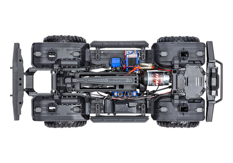 Traxxas TRX-4 Crawler Kit clipless with detailed chassis and radio-controlled off-road vehicle components.