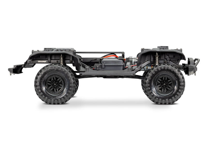Traxxas TRX-4 Crawler Kit Clipless with detailed chassis and suspension components for off-road RC crawling.